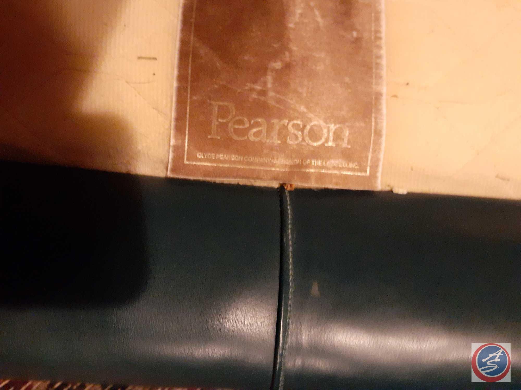 Pearson U Shaped Leather Couch Measuring 96'' x 95'' x 95'' x 39'' x 30''