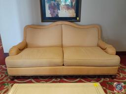 {{2X$Bid}} Pearson Chair with Nailhead Accents 35" X 38" X 48" and Matching Pearson Love Seat 76" X