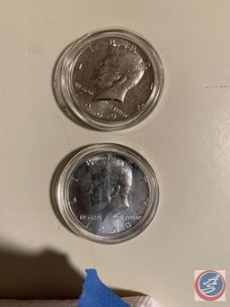 50 cents Silver Kennedy 1968-1969 (2) coins