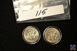50 cents Silver Kennedy 1968-1969 (2) coins