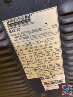 Hypertherm Max 70 Plasma Cutter, 208 volt 1 ph.