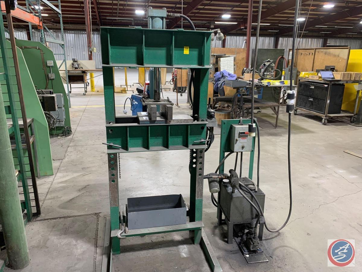 Hydraulic Shop Press with power pack 220/440 v 3 phase.