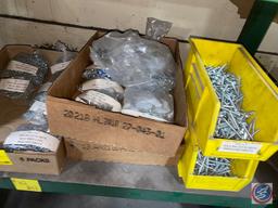 Assorted Sheet metal screws bagged and labelled.