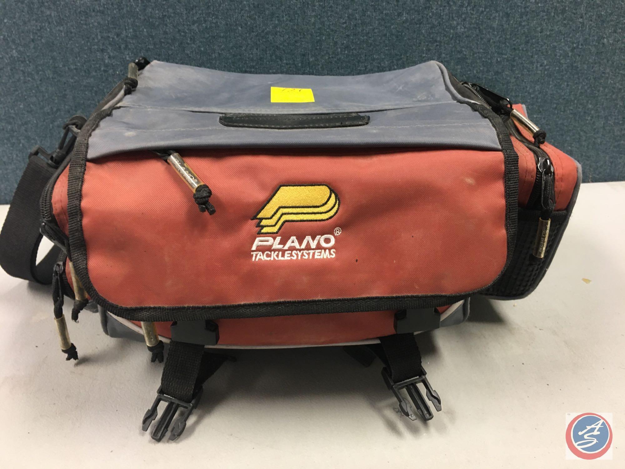 Plano tackle system storage bag w/contents included - Lures of the various types, Hooks, Weights,