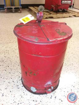 (2) Justrite Oily Waste Cans