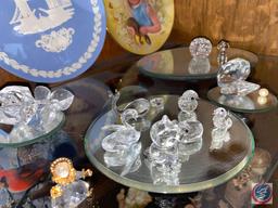 Collectible Glass Miniature Figurines, Collectors Plates