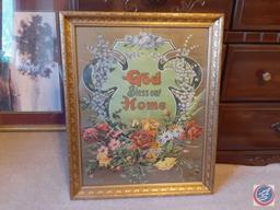 Framed Print by Wade Butler 1996, Framed Home Artwork Signed Laurie Korogaden, Framed Artwork by