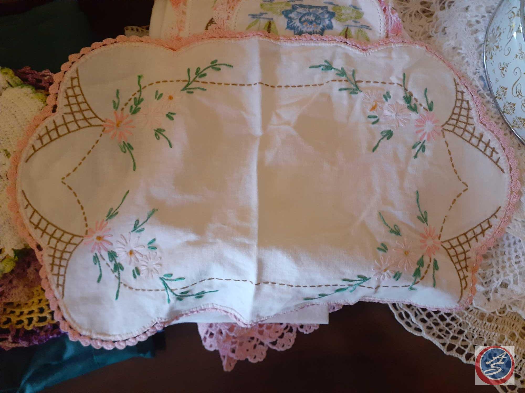 Assorted Linens and Doileys