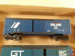 Replica Montana Rail Link MRL 10001 Double Door Boxcar 6-19251U1 and Replica Lionel Grand Trunk