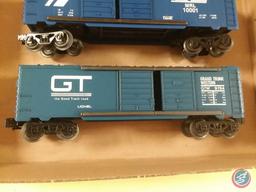 Replica Montana Rail Link MRL 10001 Double Door Boxcar 6-19251U1 and Replica Lionel Grand Trunk