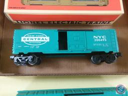 (2) Replica Lionel NYC Green Freight Car 200495 O Gauge and Replica Lionel Animated Aquarium Car