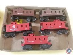 (2) Replica Lionel Lines 6017 Postwar Tuscan Cupola Caboose, (2) Replica Lionel Lines Caboose 6057