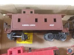 (2) Replica Lionel Lines 6017 Postwar Tuscan Cupola Caboose, (2) Replica Lionel Lines Caboose 6057