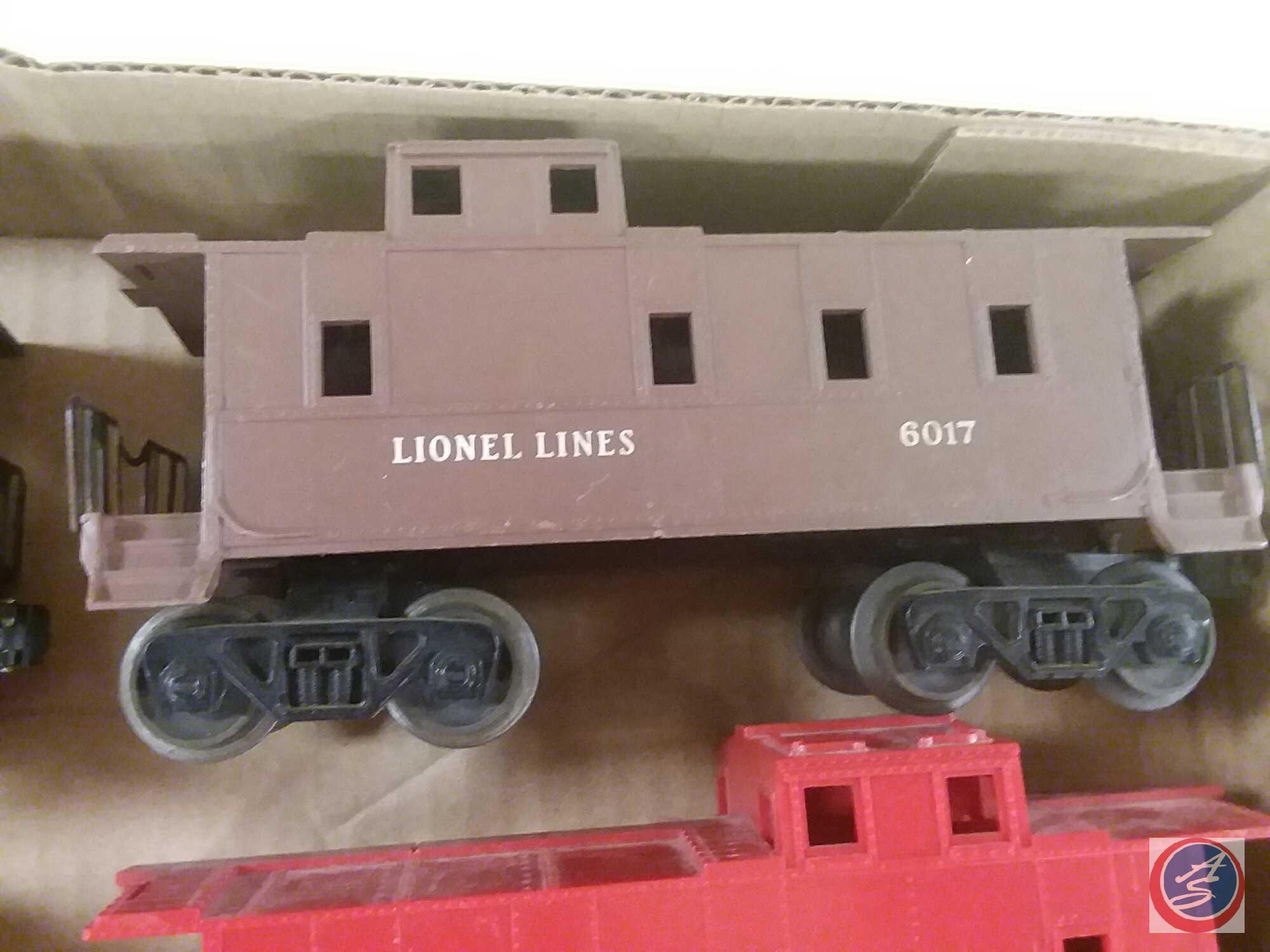 (2) Replica Lionel Lines 6017 Postwar Tuscan Cupola Caboose, (2) Replica Lionel Lines Caboose 6057