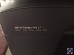 HP Officejet Pro 8710 and Canon Calculator Model No. MP18DII