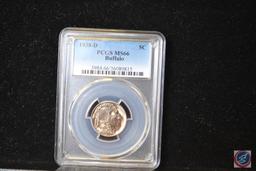 1938-D 5 cents Buffalo PCGS MS66