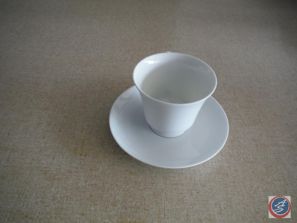 Milk glass white cups