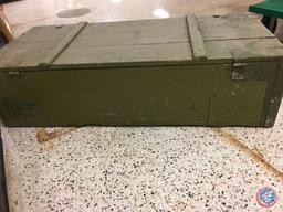 Vintage Military Wood Gun Box 58" x 24" x 14"...