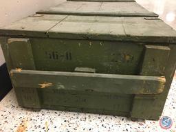 Vintage Military Wood Gun Box 58" x 24" x 14"