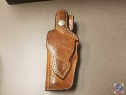 Brown Leather Bianchi Beretta M84 Pistol Holster No.19L and Black Leather Valencia Holster