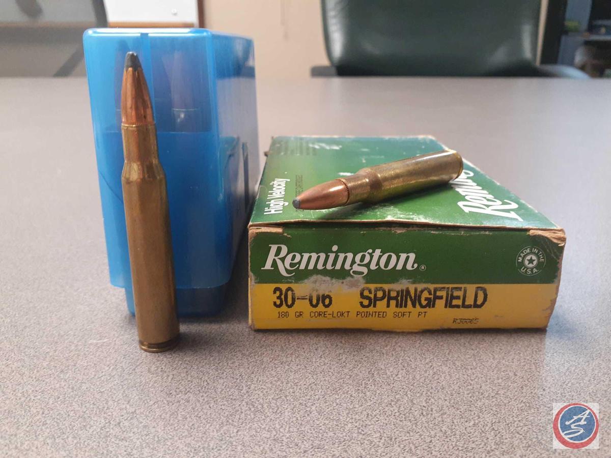 180 Gr. Remington 30-06 Ammo (20 Rounds) and 165 Gr. B and SP 30-06 Springfield Ammo (20 Rounds)