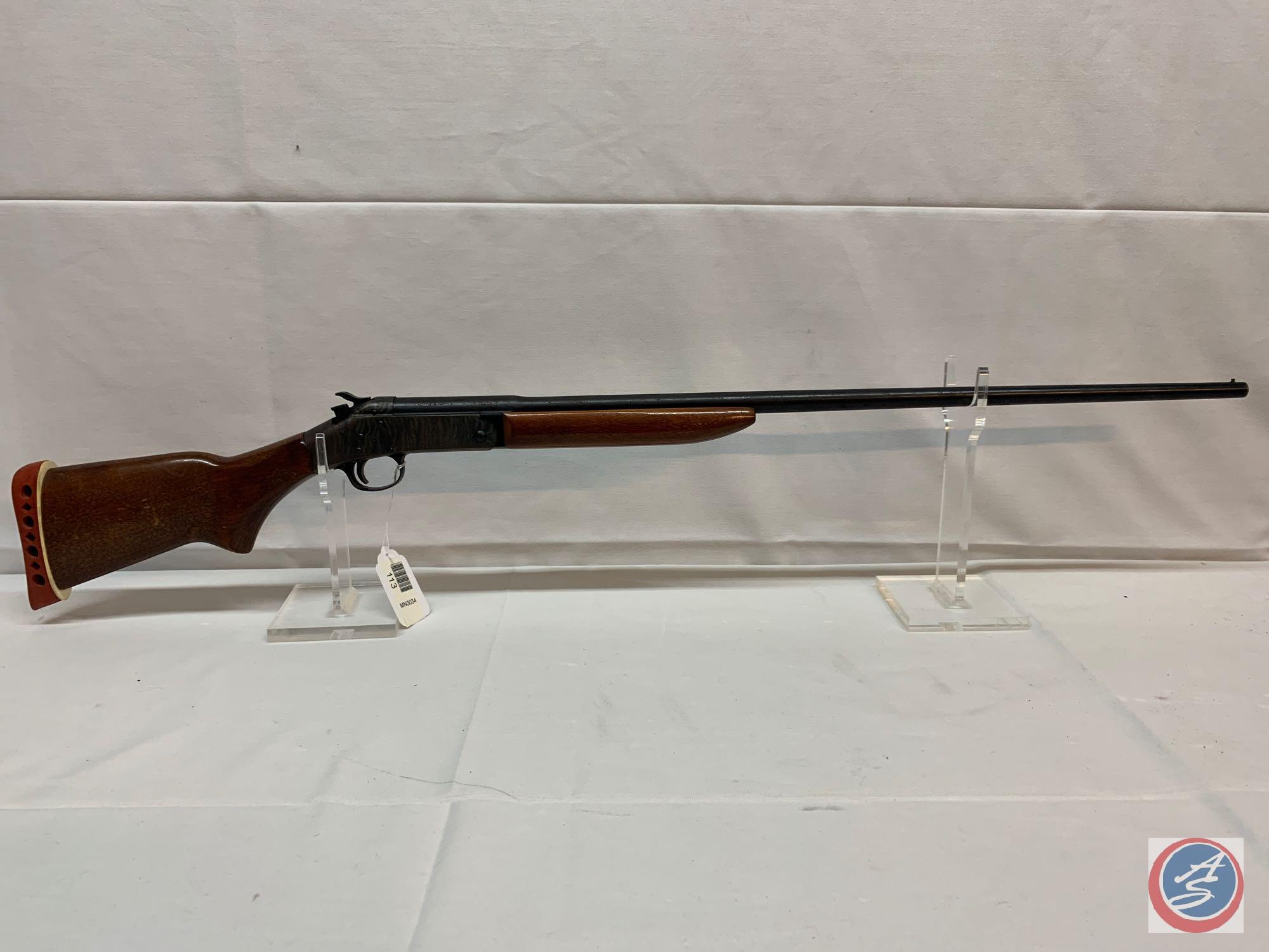 Harrington & Richardson Model Topper 158 410 Shotgun Single Shot shotgun with case colored receiver.