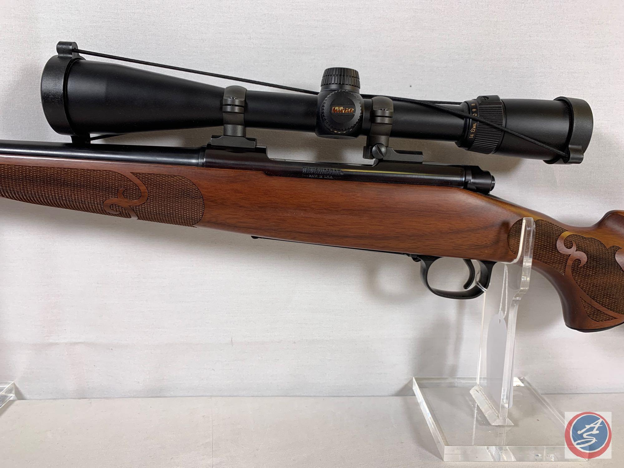 Winchester Model 70 270 Win Rifle Bolt Action Rifle with factory engraved stock, engine turned bolt,