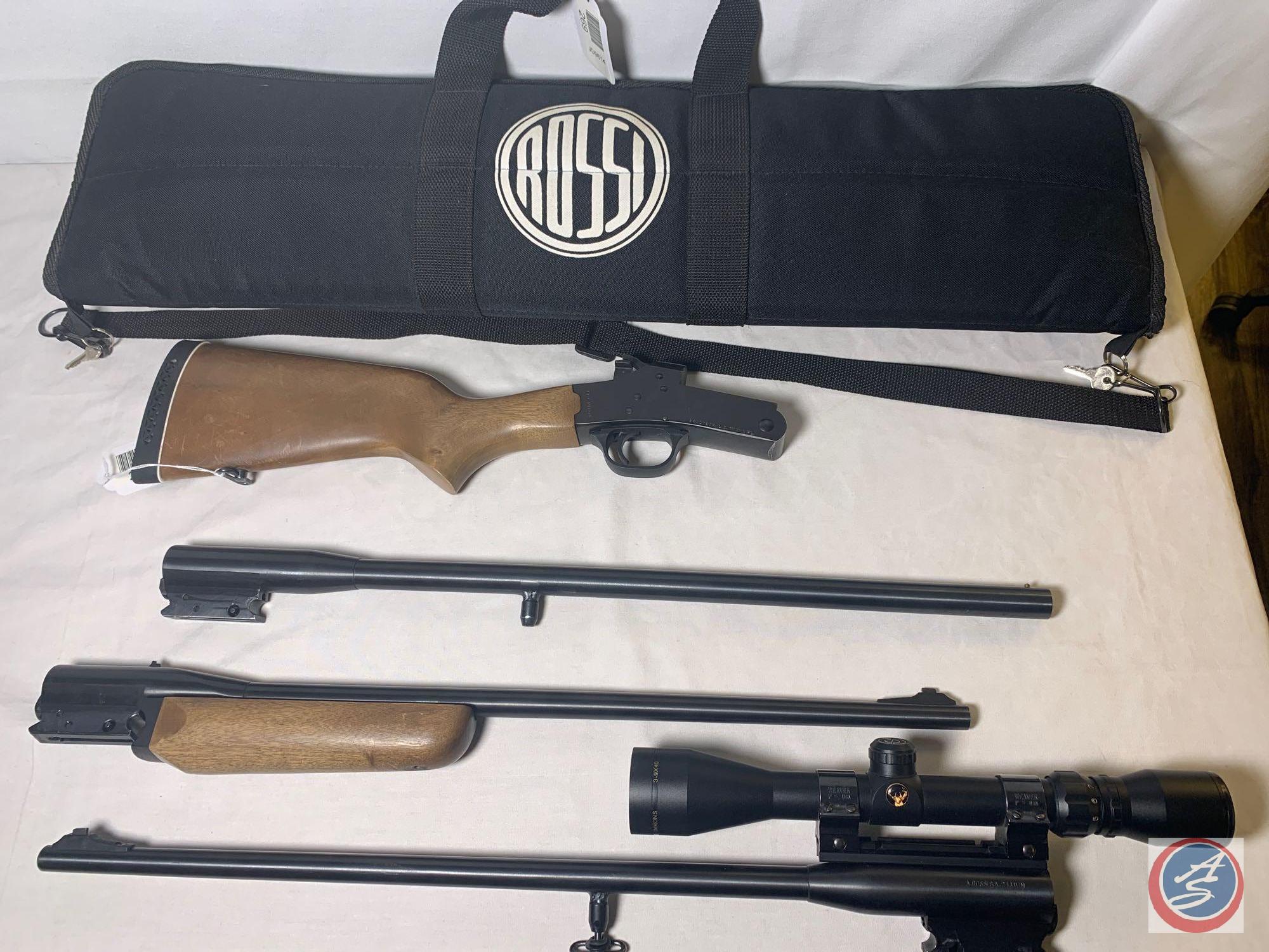 BRAZTEC LC. Model T2022243Y 22 LR/243 Win/410 Rifle Rossi Matched Triple Rifle / Shotgun Combination