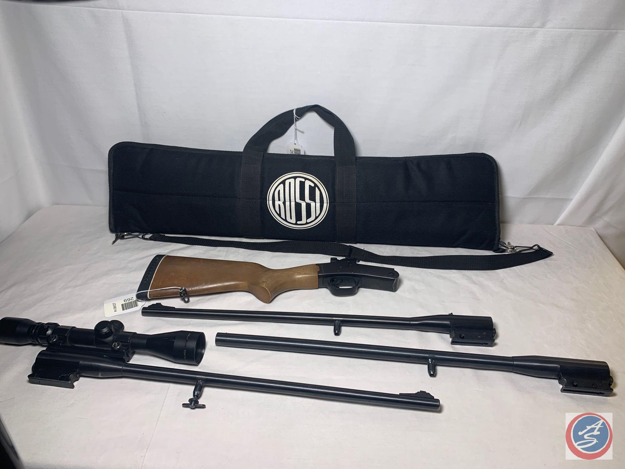 BRAZTEC LC. Model T2022243Y 22 LR/243 Win/410 Rifle Rossi Matched Triple Rifle / Shotgun Combination