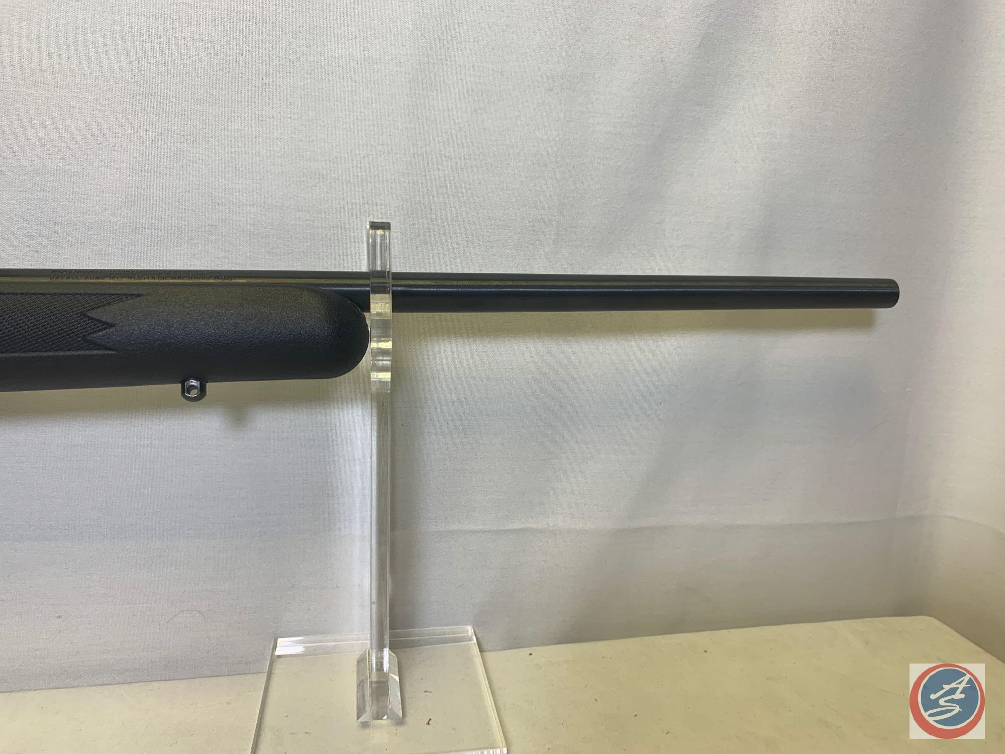 Savage Model 93r17 17 HMR Rifle Bolt action rifle with 21 inch barrel, Bushnell 3-9 scope and