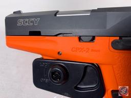 SCCY Model CPX-2 9 X 19 Pistol Semi Auto Pistol as new in factory box with 2 magazines Ser # 361955