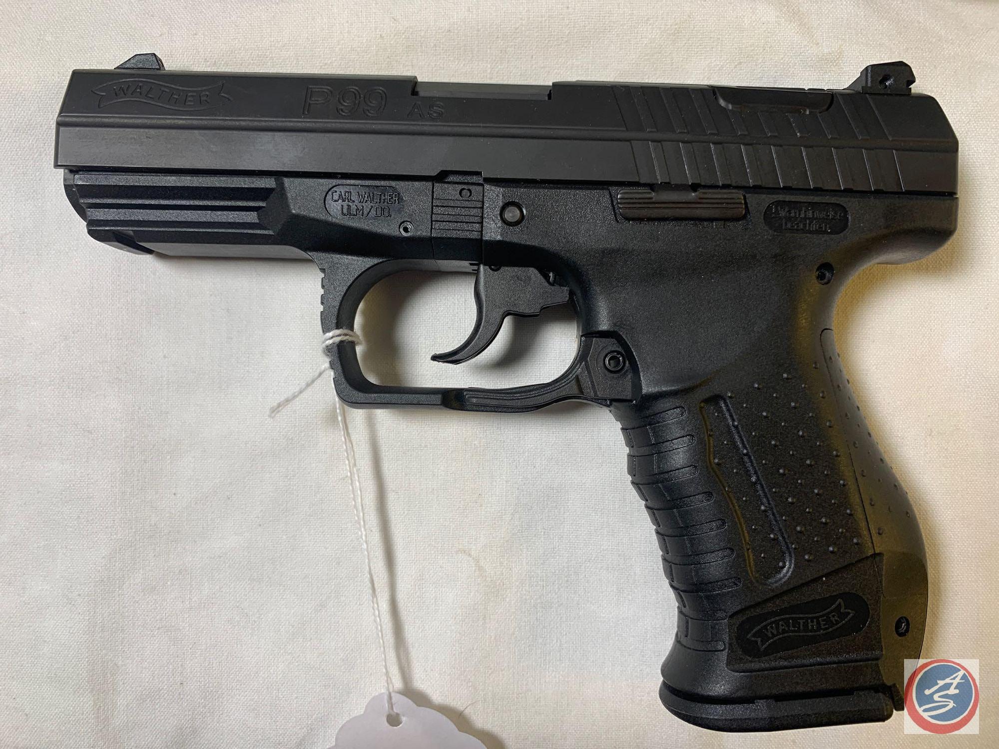 WALTHER Model P99 40 S&W Pistol Semi-Auto...Pistol as new in factory case with 2 magazines Ser #