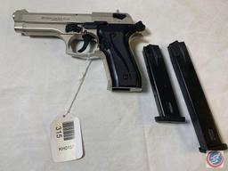 Ekol Model Jackal Dual 9MM Blank Pistol Dual Action Stainless Steel Blank Firing Pistol in Factory