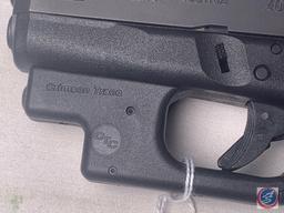 Glock model 27 Gen 4 40 SW Pistol Semi-Auto Pistol with Crimson Trace Laser, 3 magazines, mag loader