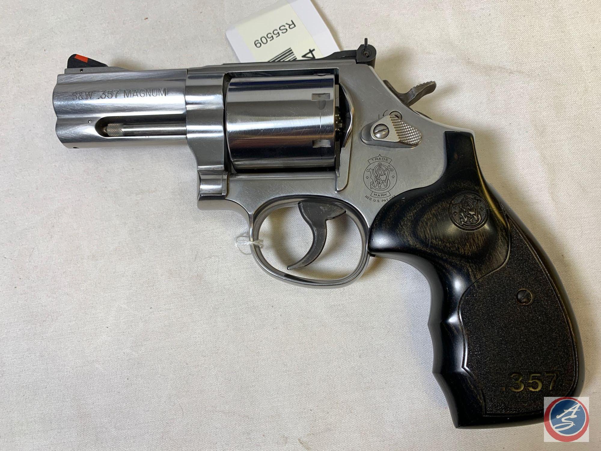 Smith & Wesson model 686 357 Magnum Revolver Stainless Steel Revolver with 3 inch barrel in factory