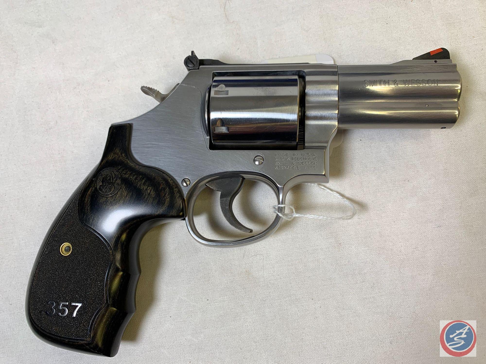 Smith & Wesson model 686 357 Magnum Revolver Stainless Steel Revolver with 3 inch barrel in factory