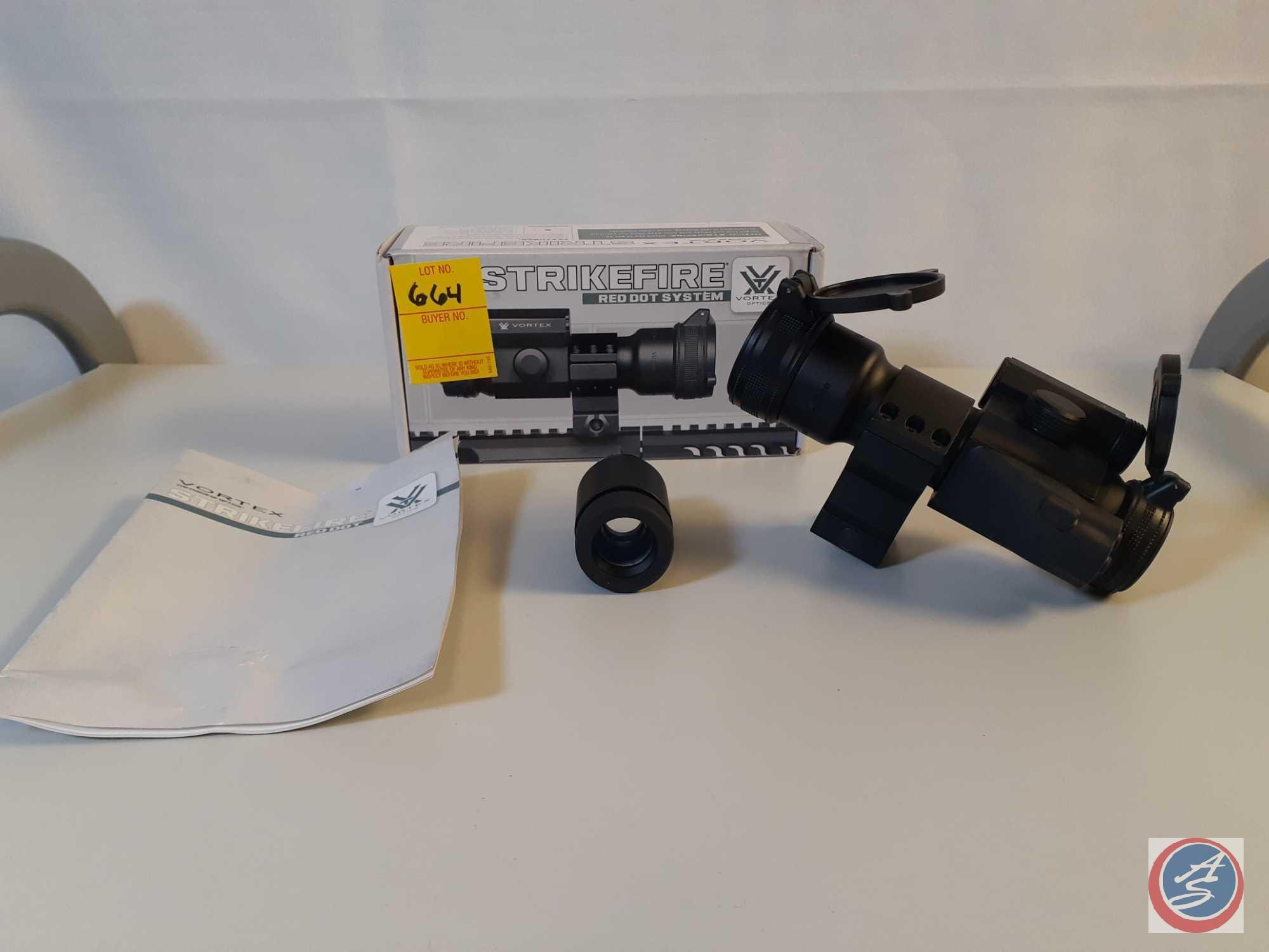 Vortex Strikefire SF-BR-AR15 Red Dot System, Magnifier Lens, Mount, Box