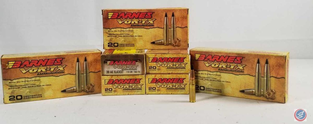 {{7X$BID}} 110 Gr. TAC-TX Barnes Vor-Tx 300 AAC Blackout Ammo (Approx. 140 Rounds)