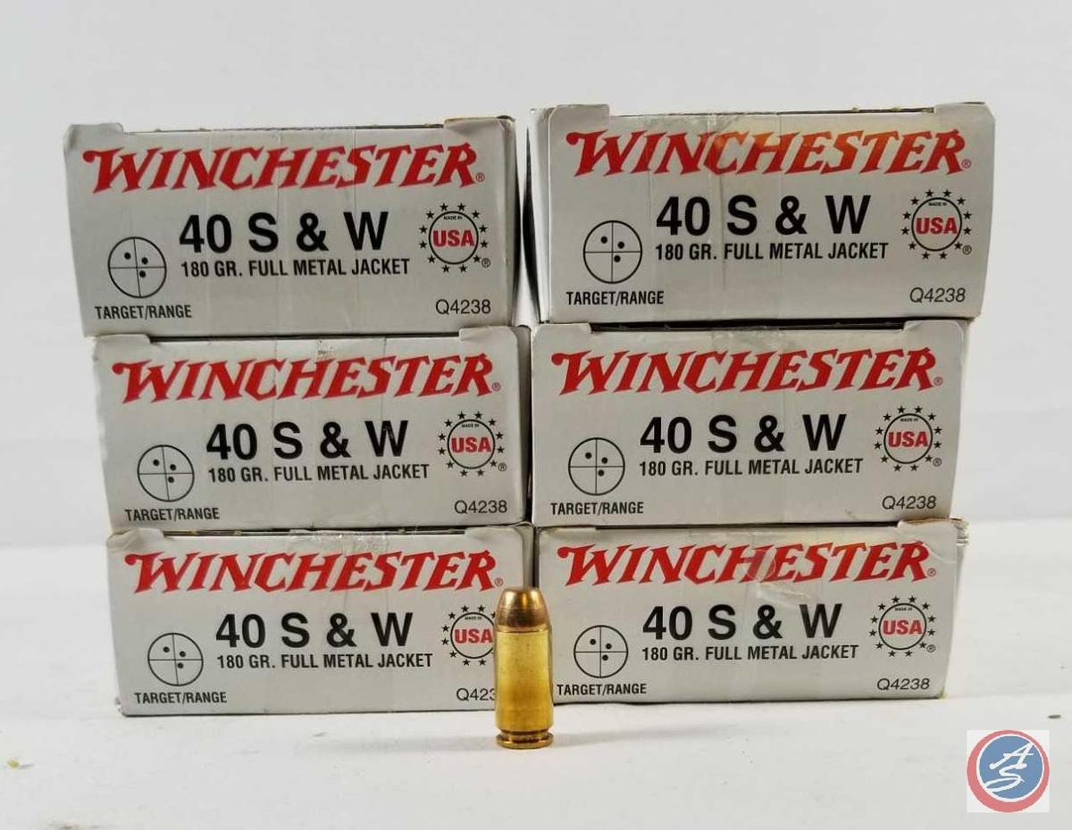 {{6X$BID}} 180 Gr. FMJ Winchester 40 Smith and Wesson Ammo (300 Rounds)