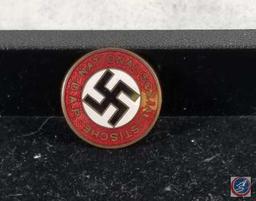 WWII Era Nazi Germany National Socialist Party Pin with Swastika