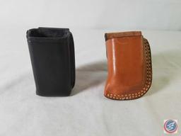 2 Leather Magazine Holders