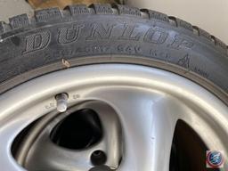 (4) Dunlop 255/40R17 Tires Mounted on Porsche Rims