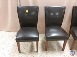 {Sold x Bid} 5 Brown dining chairs sold five times the money (5 x Money)