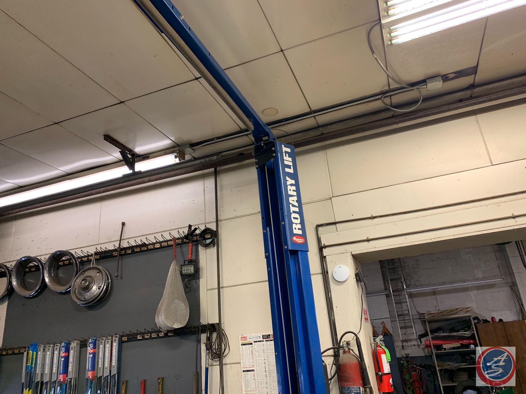 Rotary SPOA10N500 10,000lb 2 post hoist purchased new from Danielson Equipment. If you are a lift