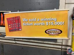 3 Signs, Nebraska Lottery, For Sale