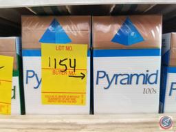 7 Packs Of Pyramid Blue 100 Cigarettes