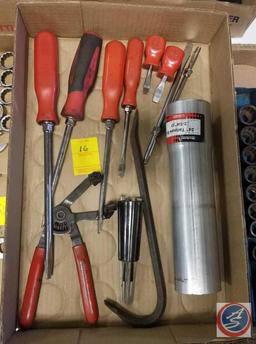Tailpipe Extender, Assorted Screwdrivers and Battery Terminal Cleaner