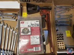 Disc Brake Tools And Pipe Wrench