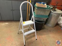 White 2 Step Stool