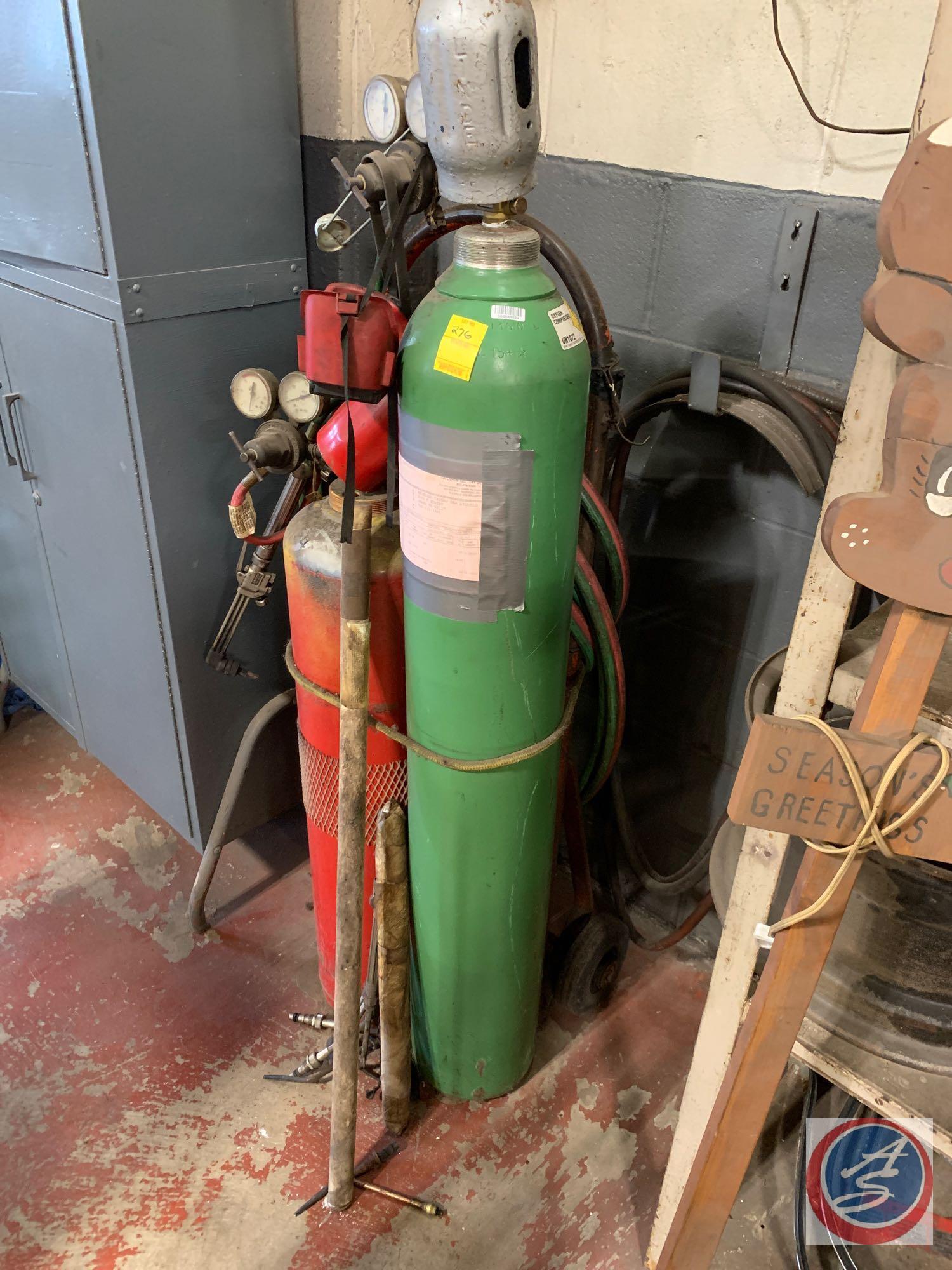 Oxy-Acetylene Torch, Cart, Smith... Heads, And Gauges